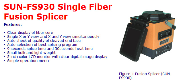 Fiber Optic Fusion Splicer