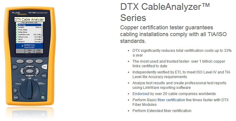 DTX Cable Analyzer